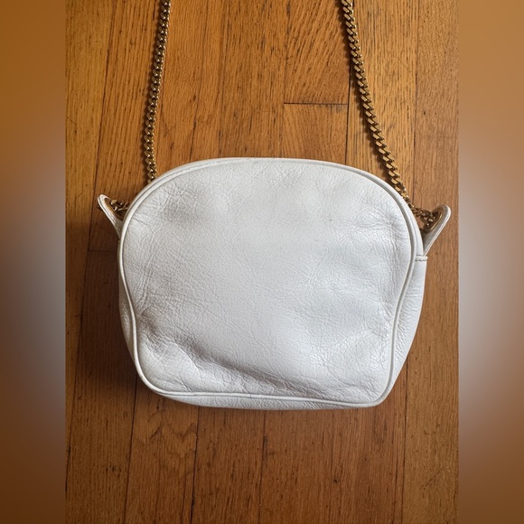 80s Vintage White Paloma Picasso Handbag with Chain Strap - Picture 7 of 13
